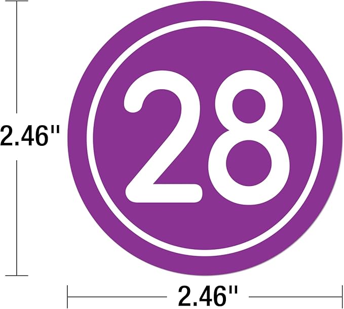 Classic Numbers Magnetic Cutouts