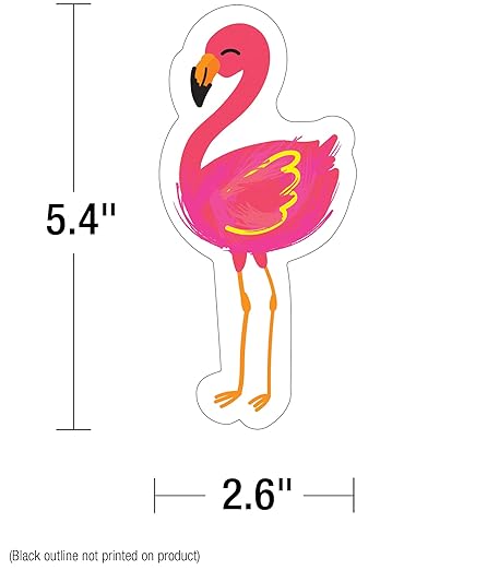 Simply Stylish Tropical Flamingos Cut-Outs