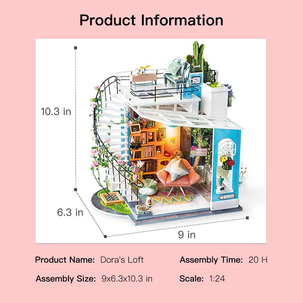 Dora's Loft 3D Miniature House Kit