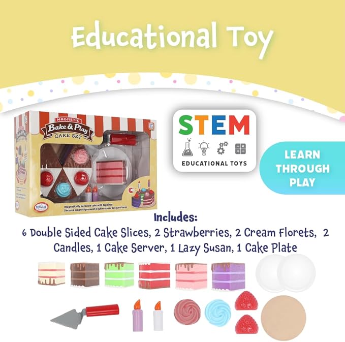 Magnetic Bake & Play Cake Toy Set