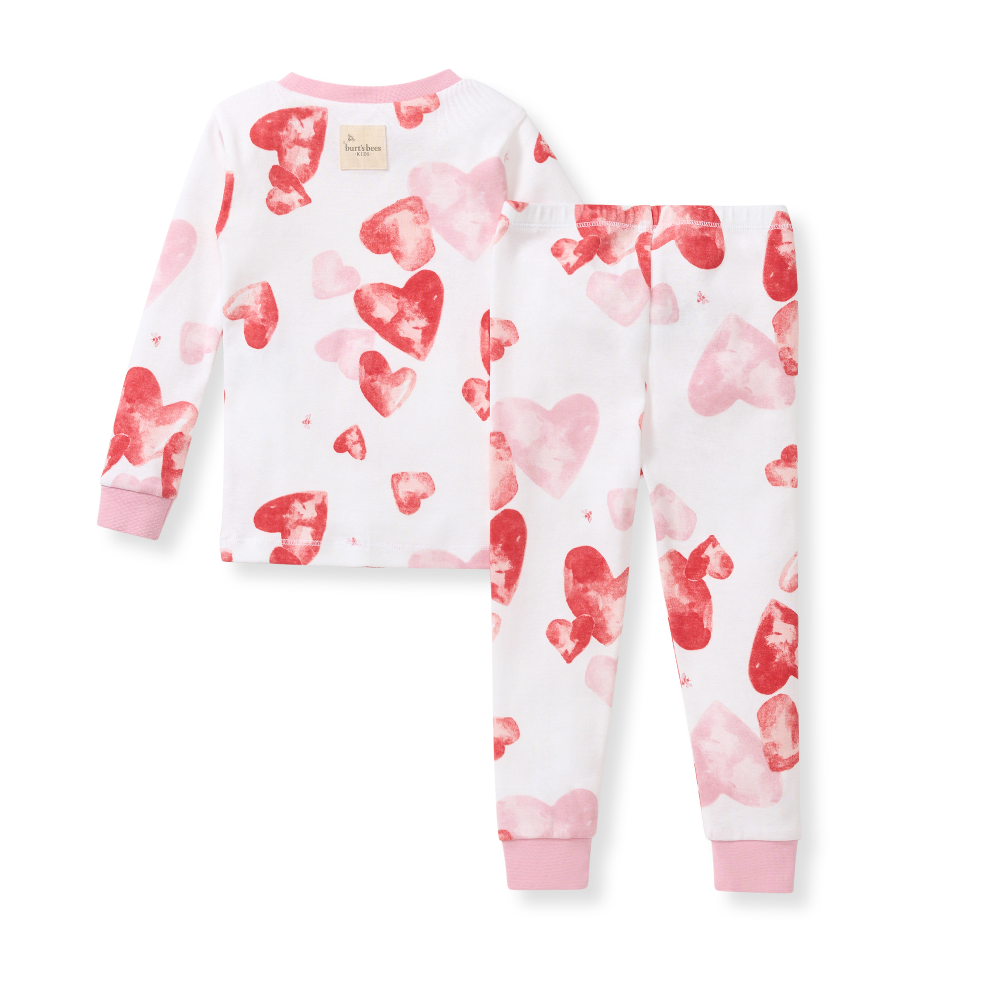 Burt's Bees Organic Cotton I Heart You Two-Piece Toddler Pajamas