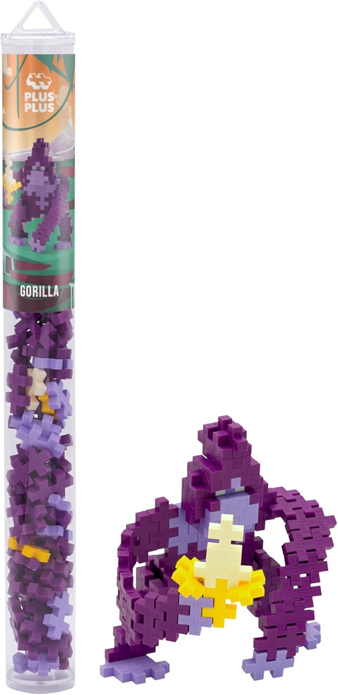 PLUS PLUS Mini Maker Tube Gorilla 70  Pieces