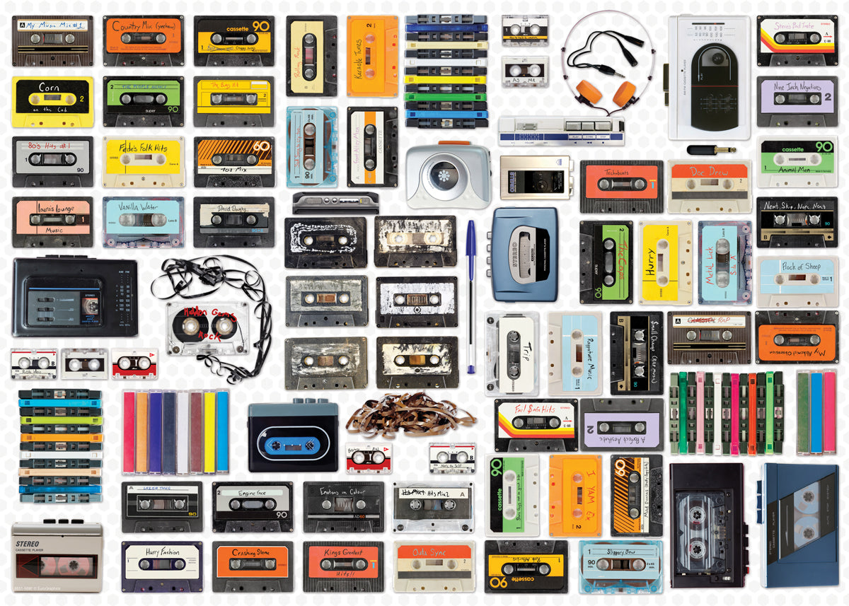 Cassette Player 550 Piece Puzzle in Tin