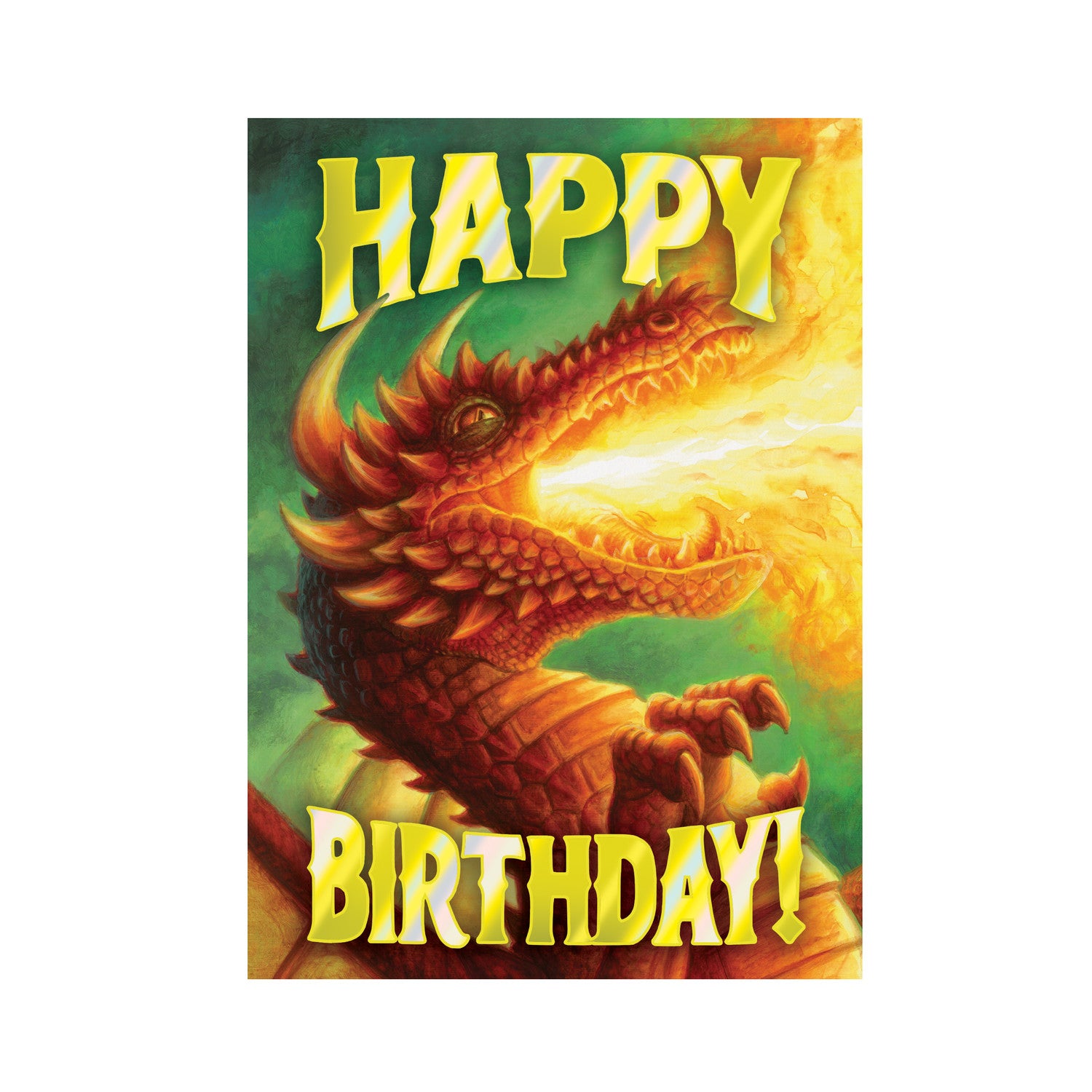 Foil Ferocious Happy Birthday Card