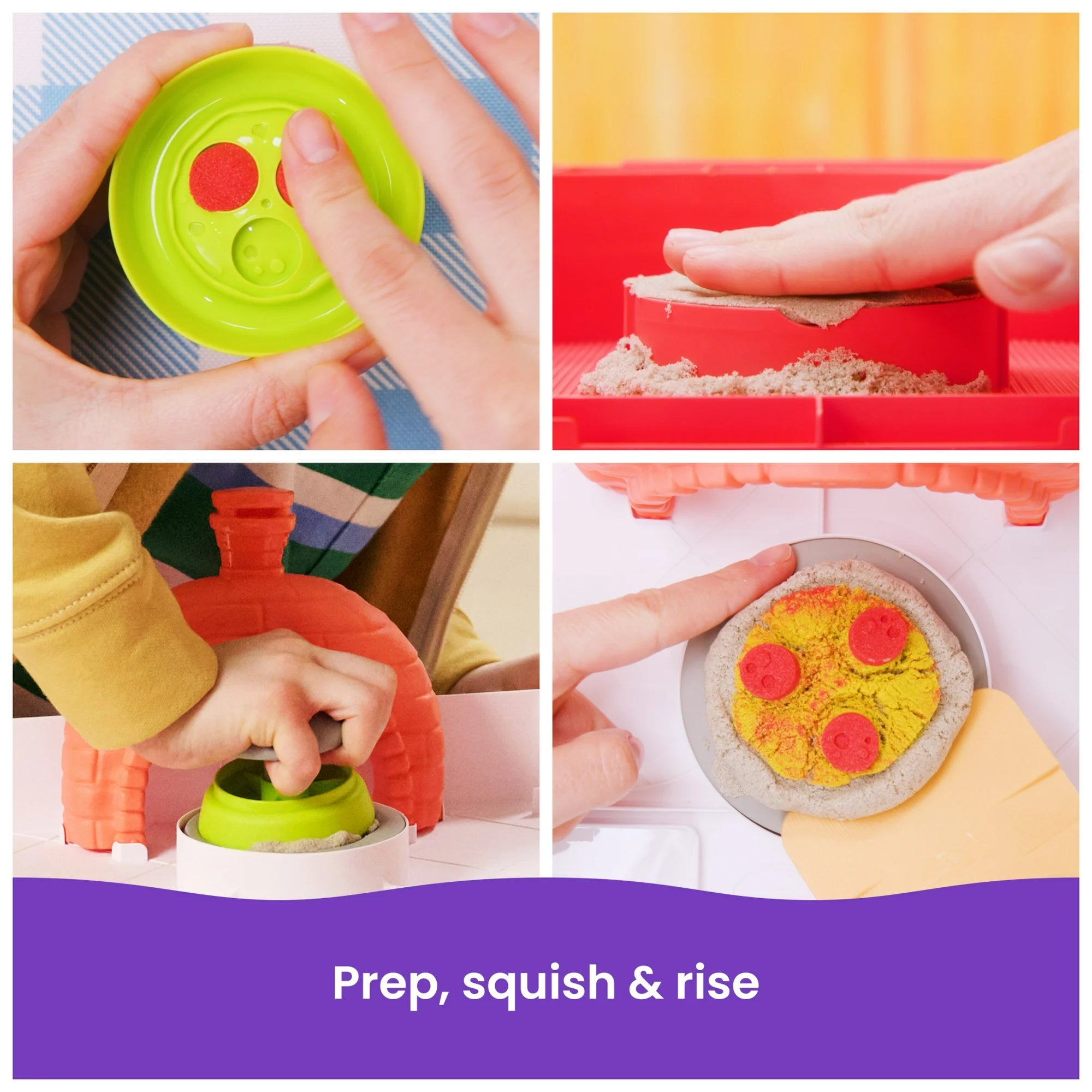 Kinetic Sand Squish Pizza