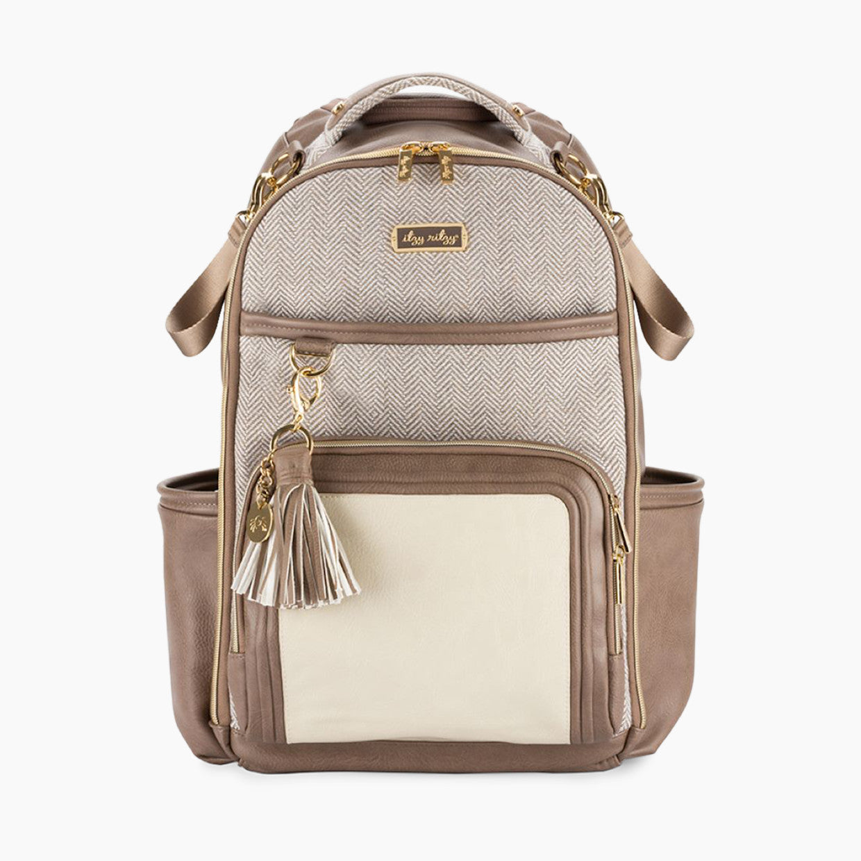 Itzy Ritzy Vanilla Latte Boss Backpack Diaper Bag