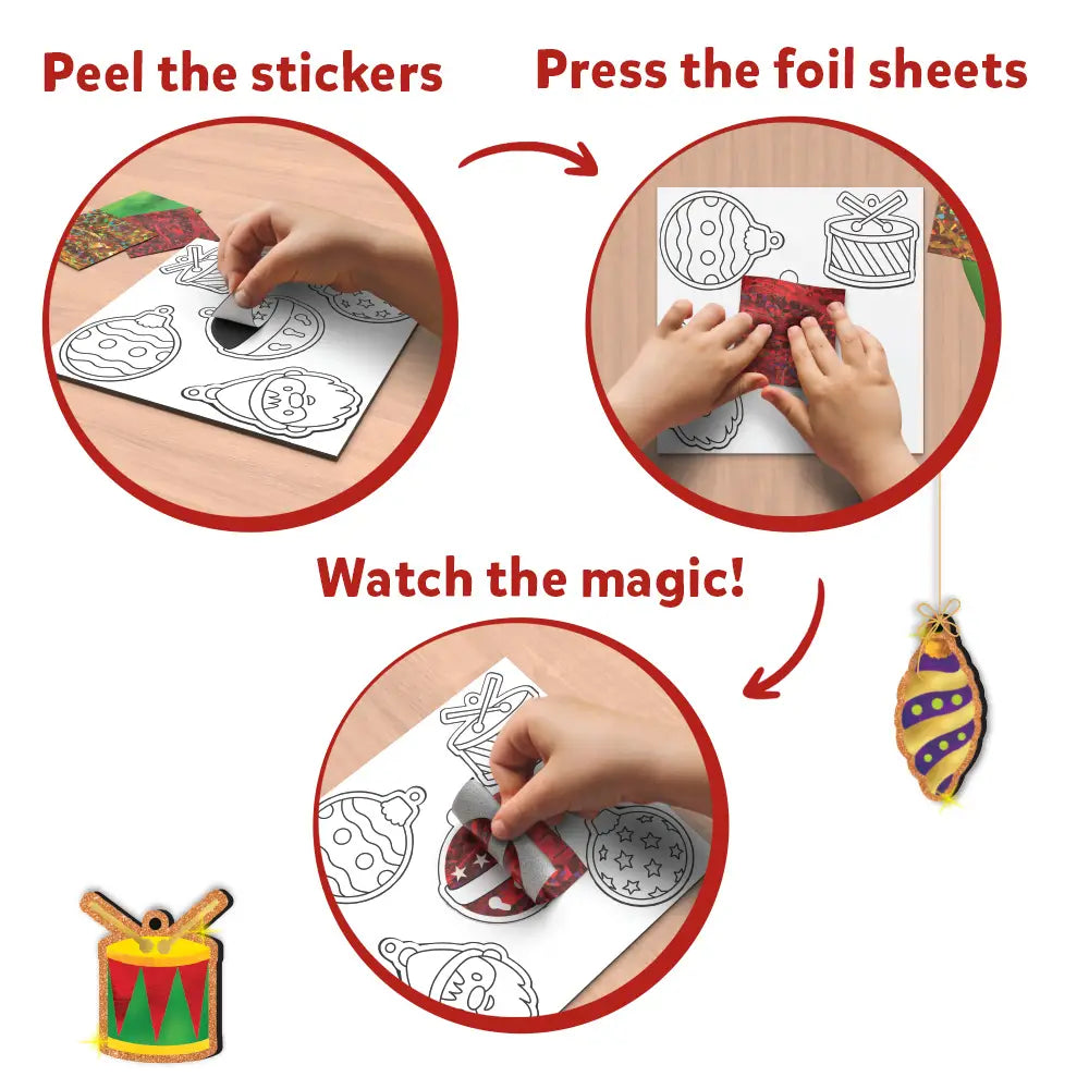 Foil Fun - Christmas Ornaments Holiday Craft Kit