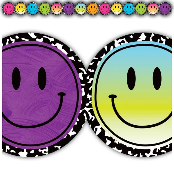 Brights 4Ever Smiley Faces Die-Cut Border