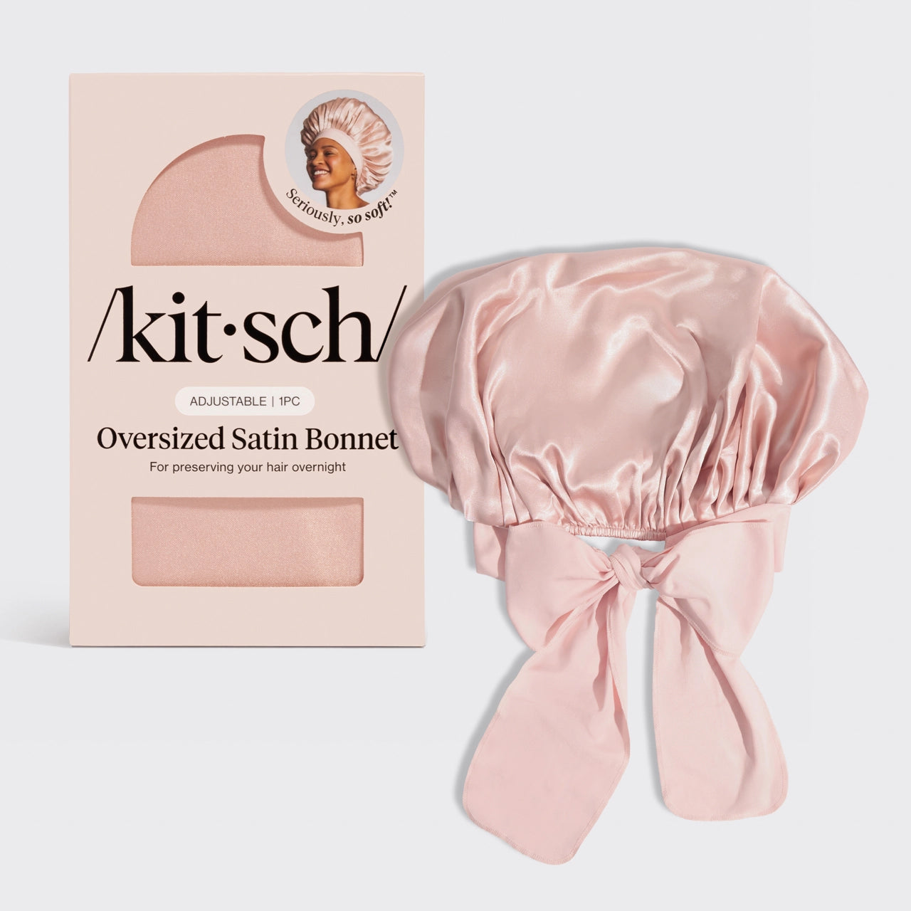 Kitsch Adjustable Oversized Bonnet - Blush