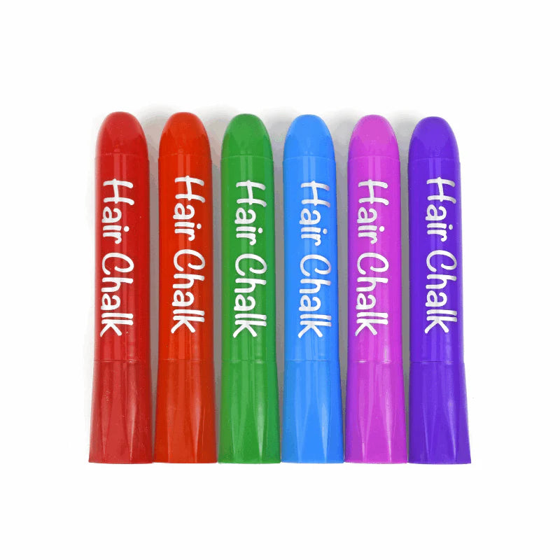 Hair Coloring Chalk, 6 Pack