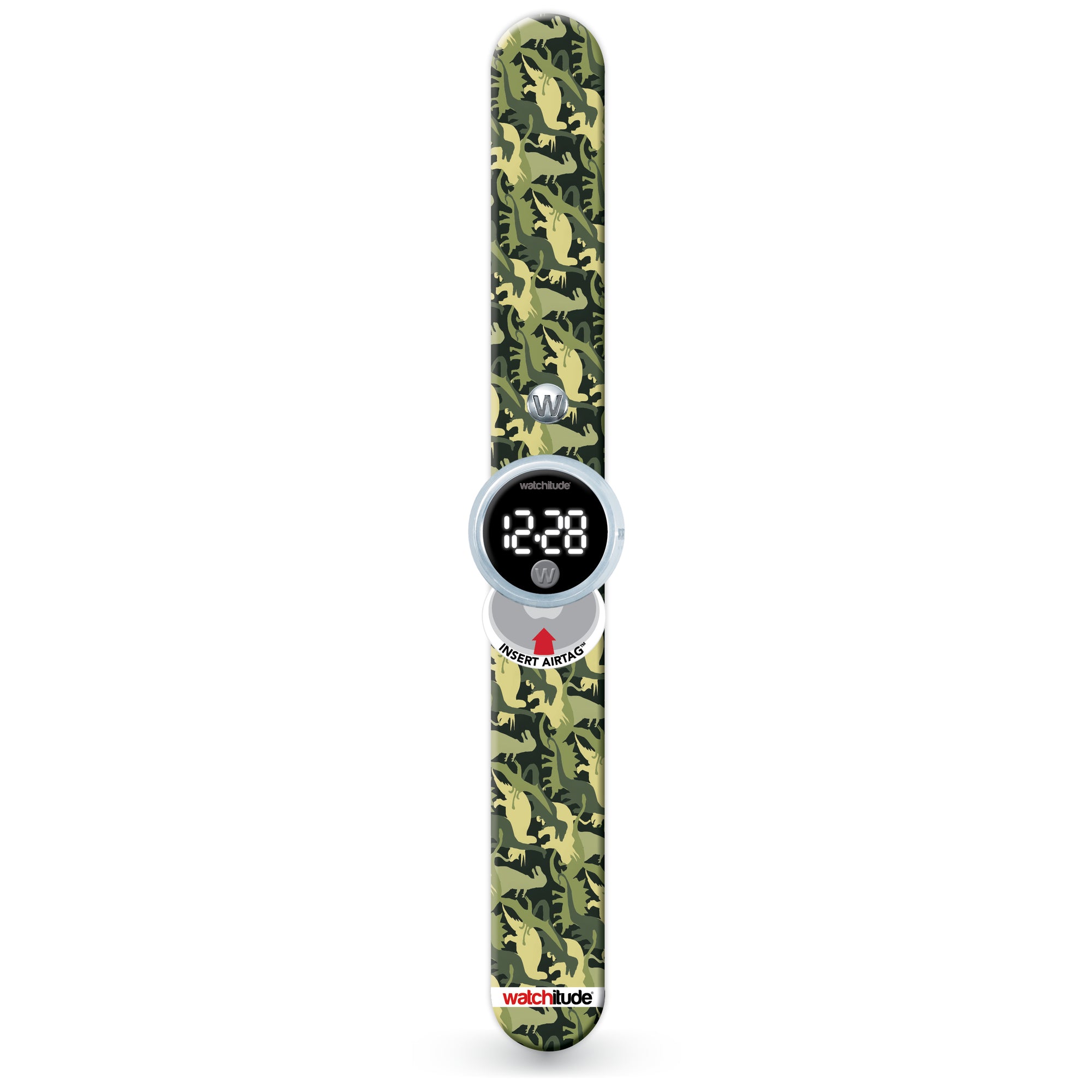 Dino Camo Light Up Slap Watch