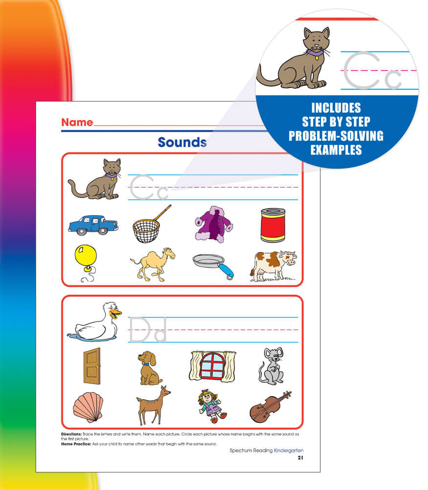 Spectrum Reading Workbook Grade Kindergarten