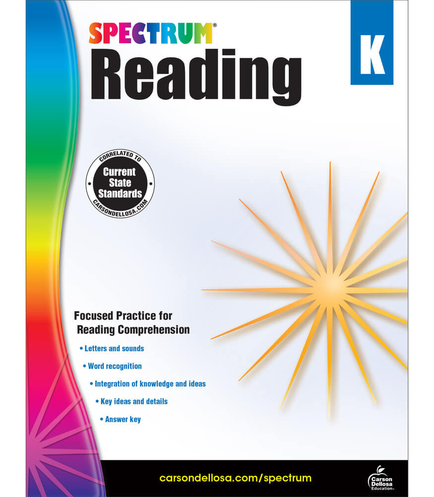 Spectrum Reading Workbook Grade Kindergarten