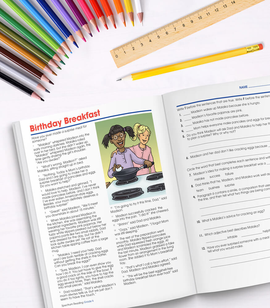 Spectrum Reading Workbook Grade 4 Paperback
