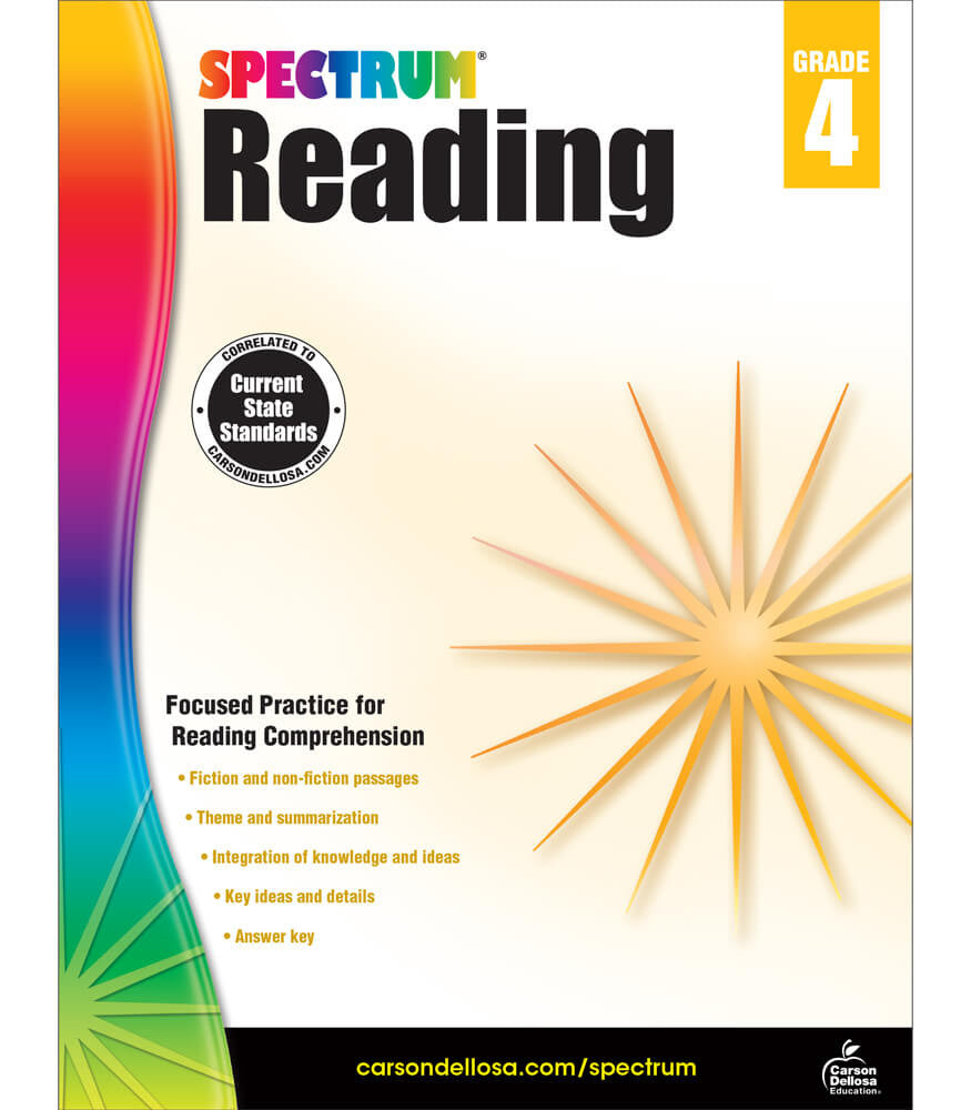 Spectrum Reading Workbook Grade 4 Paperback