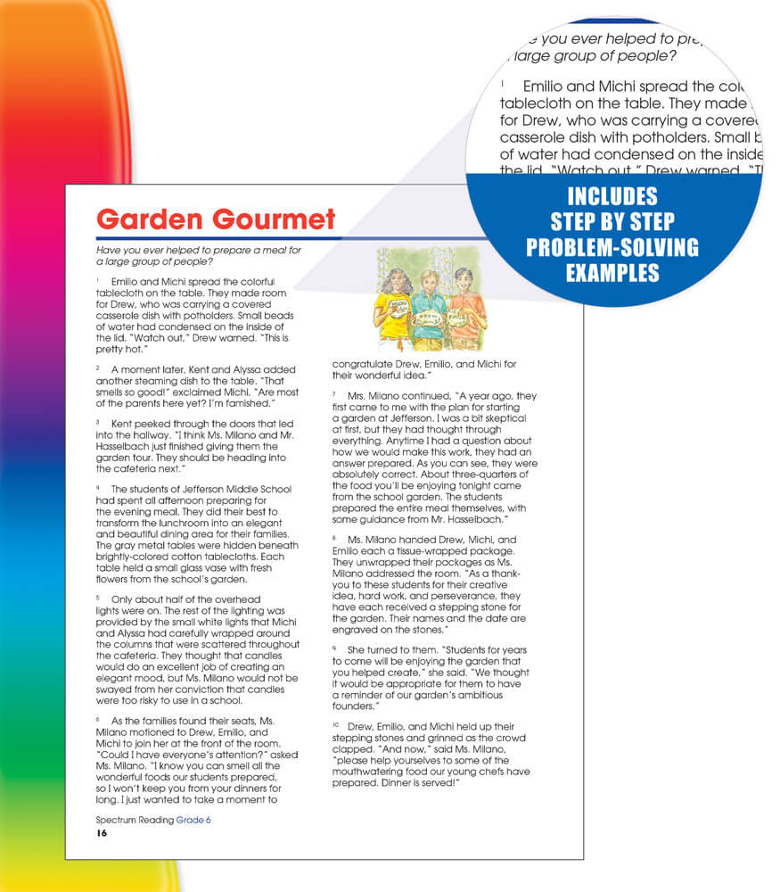 Spectrum Reading Workbook Grade 6 Paperback