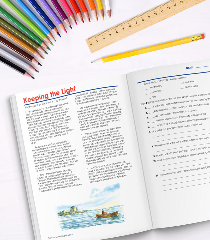 Spectrum Reading Workbook Grade 6 Paperback