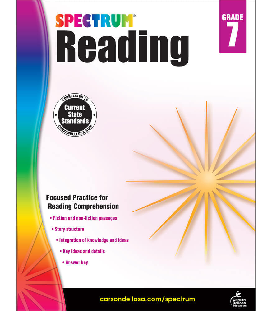 Spectrum Reading Workbook Grade 7 Paperback