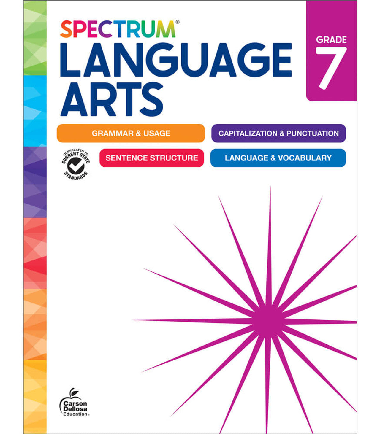 Spectrum Language Arts Workbook Grade 7 Paperback