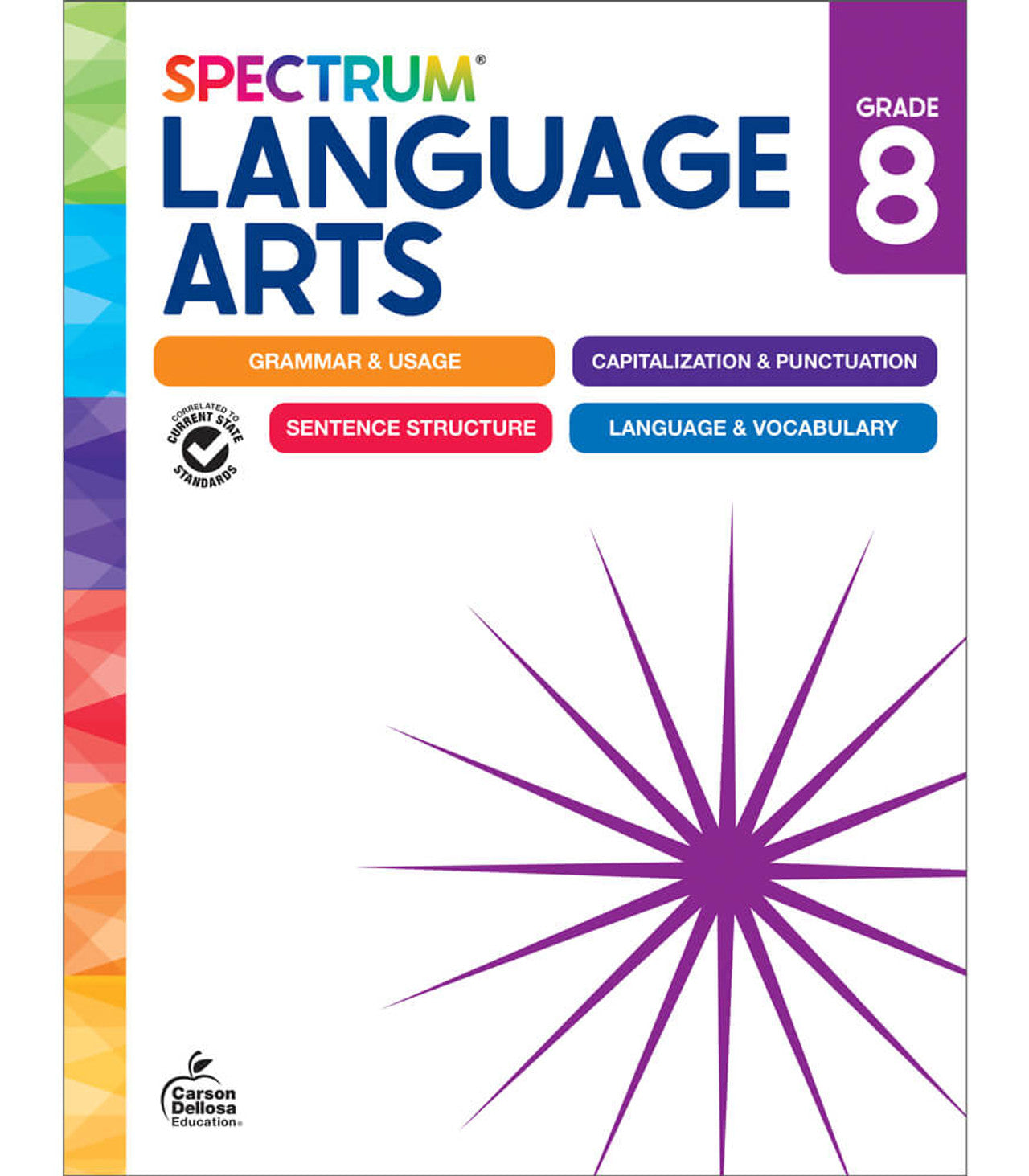 Spectrum Language Arts Workbook Grade 8 Paperback