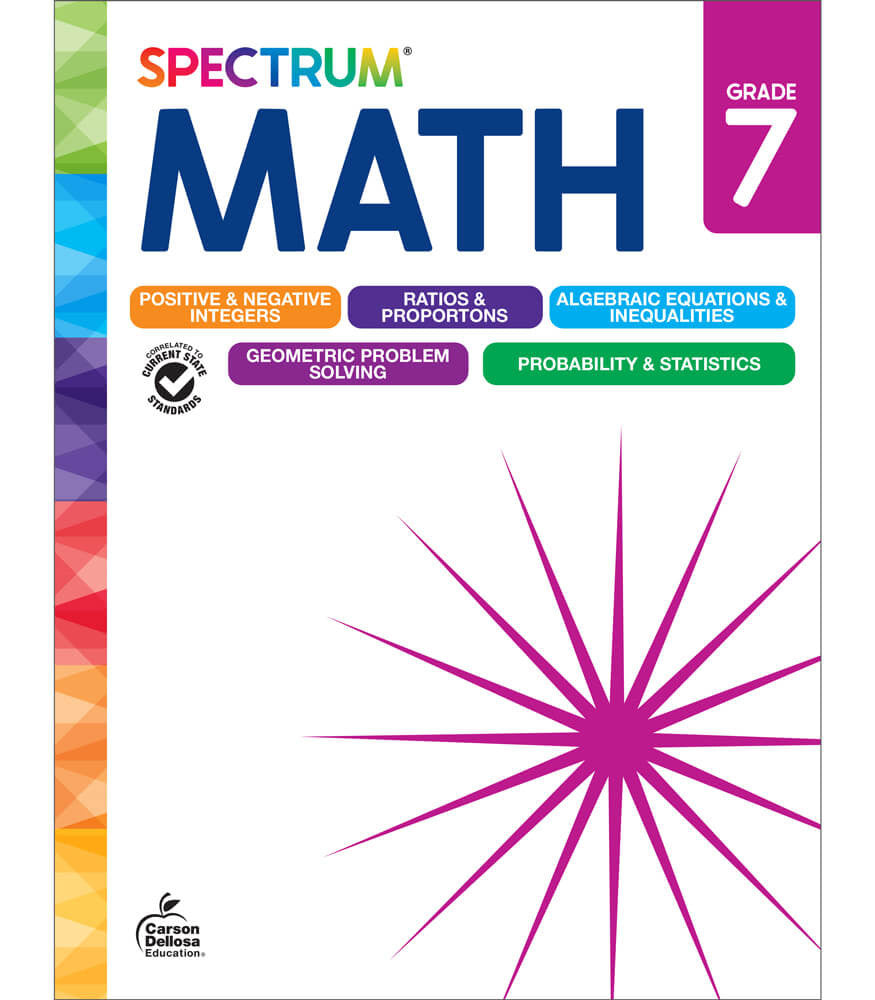 Spectrum Math Workbook Grade 7