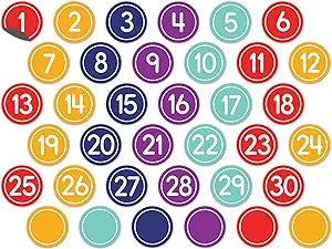 Classic Numbers Magnetic Cutouts