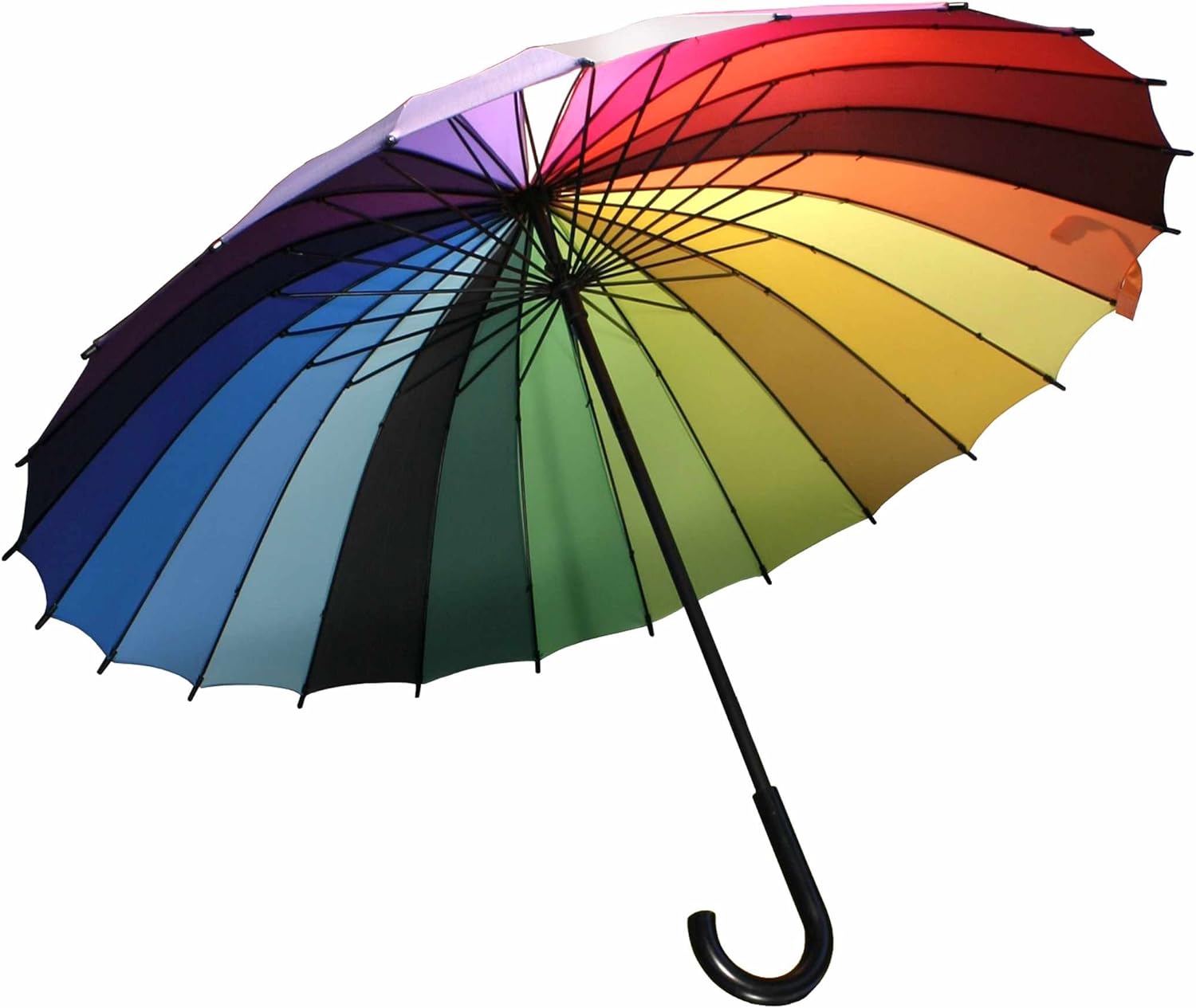 Rainbow Color Wheel Adult Umbrella