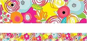 Simply Stylish Tropical Floral Straight Borders