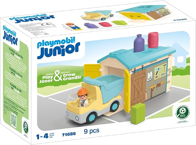 Playmobil Junior Construction Truck with Garage