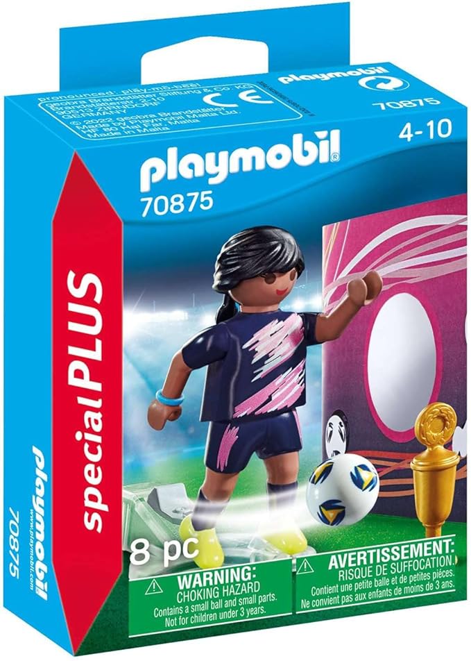 Playmobil Soccer Player with Goal