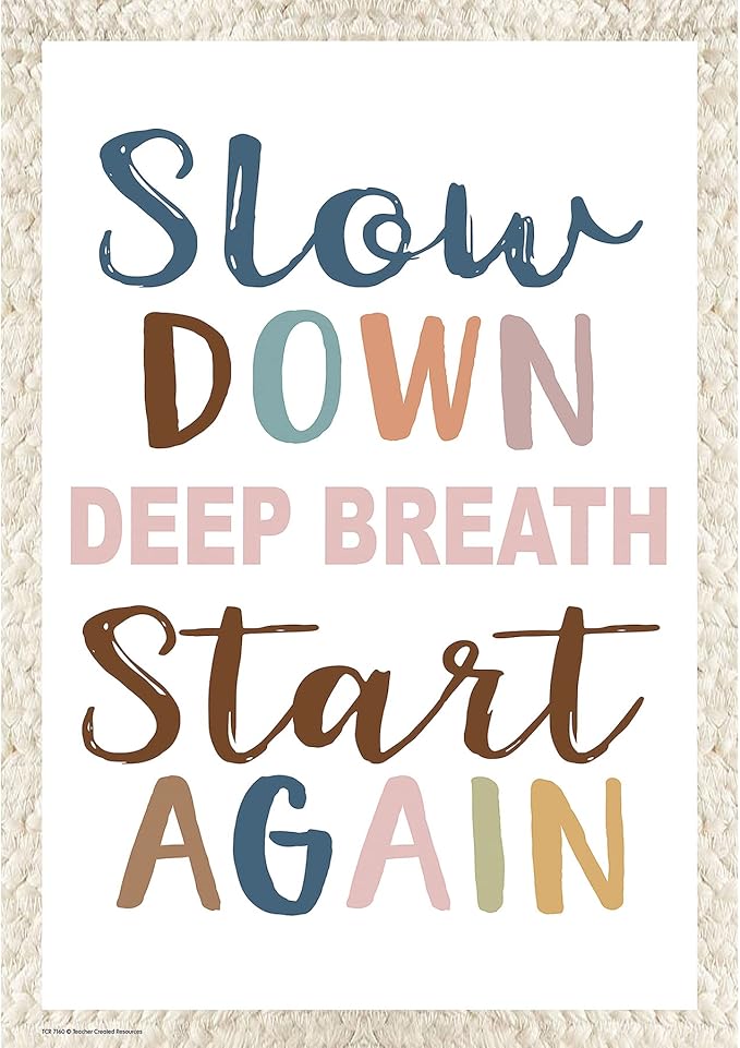 Slow Down, Deep Breath, Start Again Poster