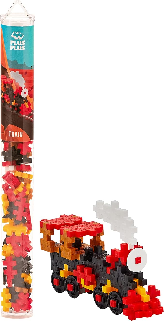 PLUS PLUS Mini Maker Tube Train 70 Pieces