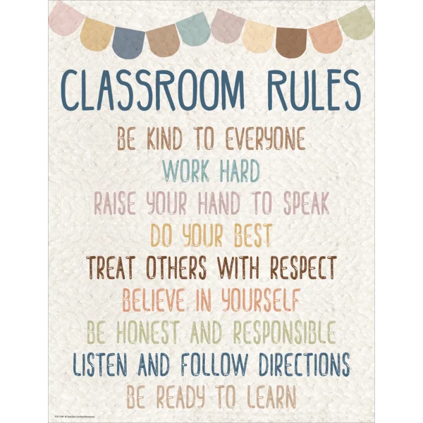 Everyone is Welcome Classroom Rules Chart
