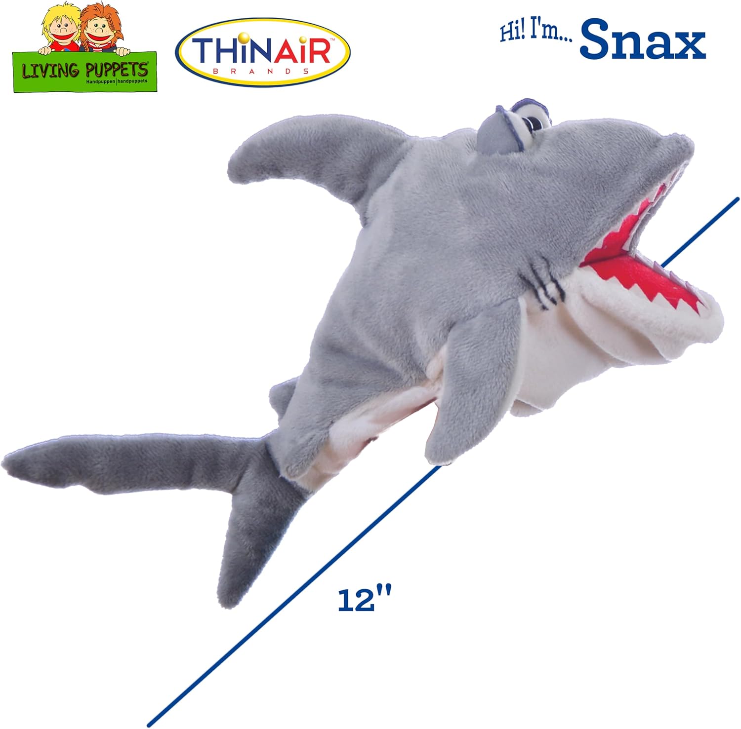 Snax the Shark 12" Living Puppet
