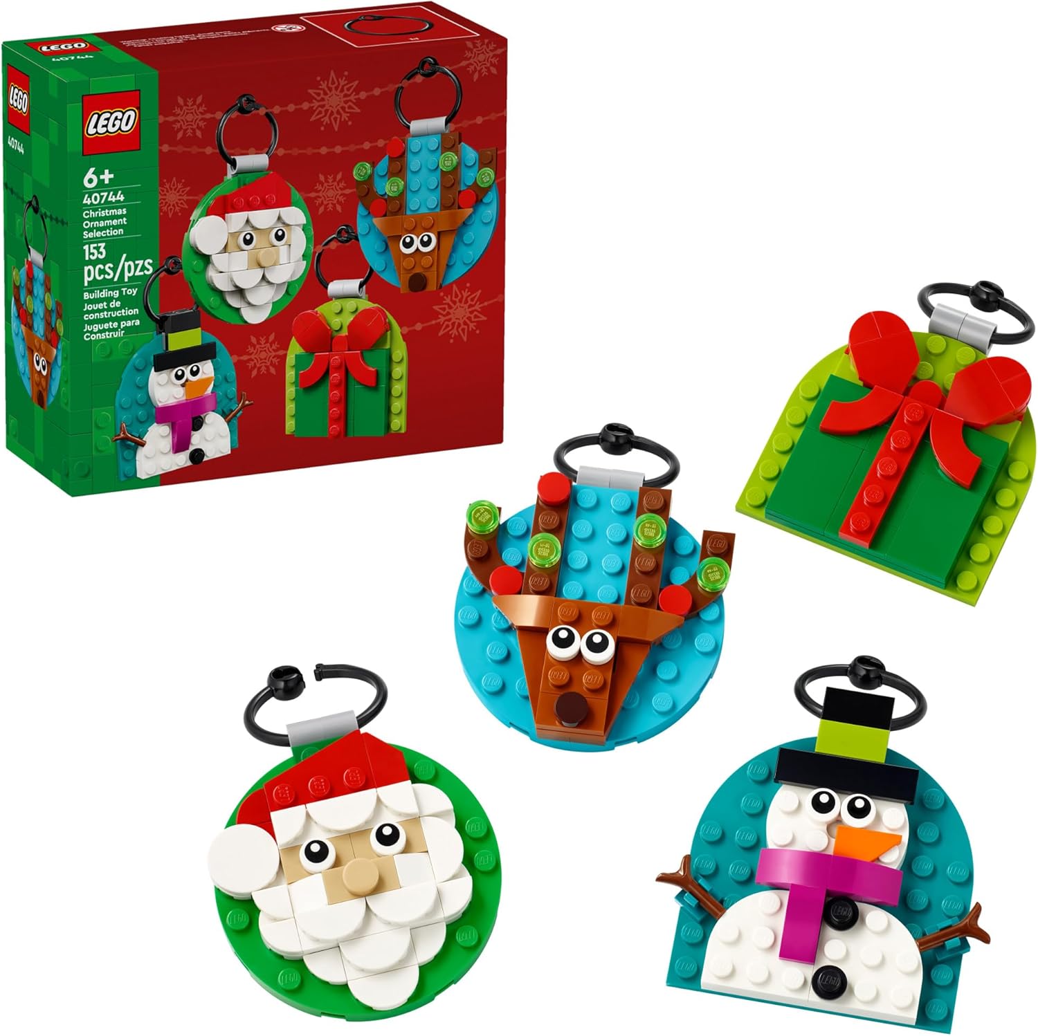 LEGO Christmas Ornament Selection