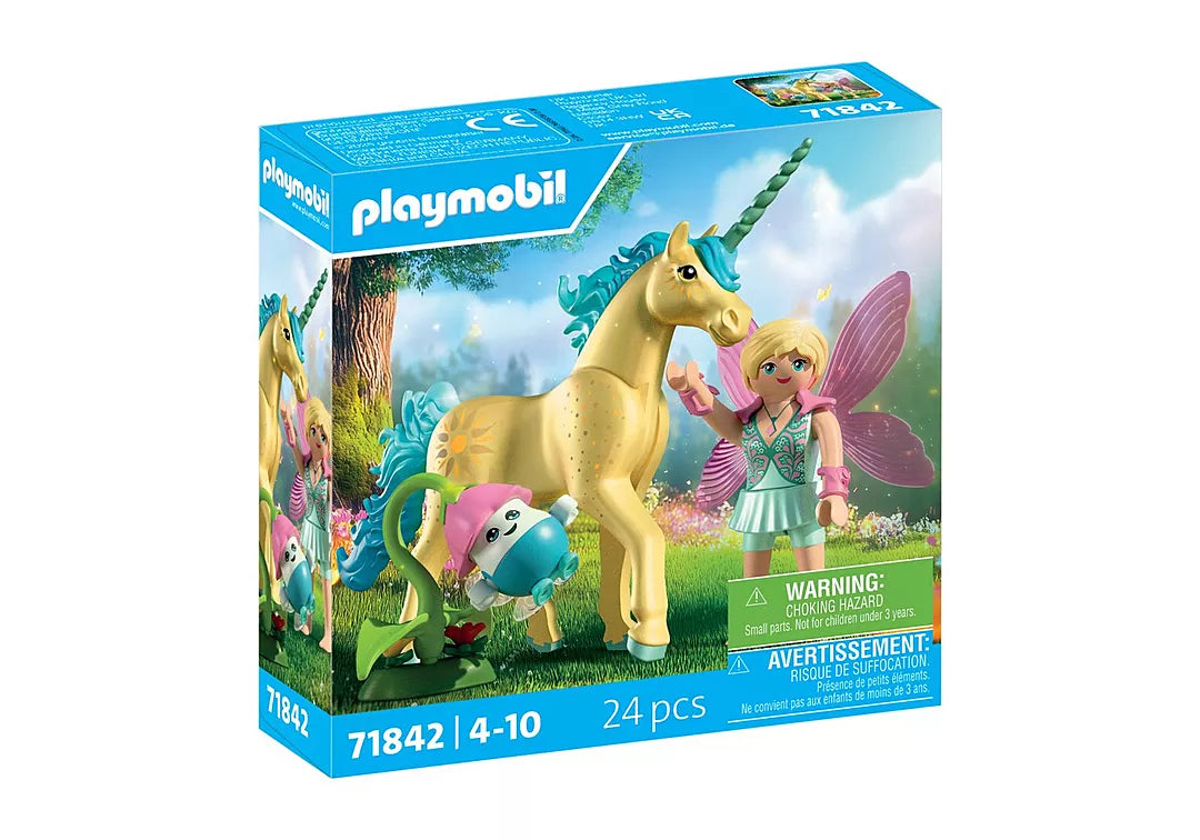 Playmobil Collectible Unicorn: Sunshine Blossom with Fairy