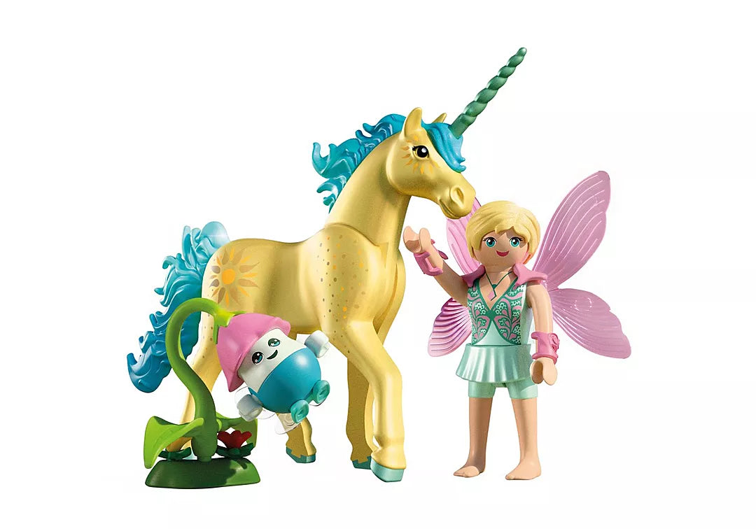 Playmobil Collectible Unicorn: Sunshine Blossom with Fairy