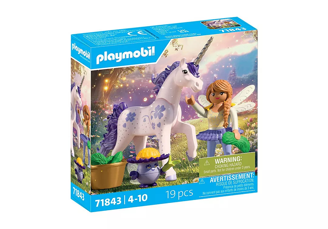 Playmobil Collectible Unicorn: Lucky Lavender with Fairy