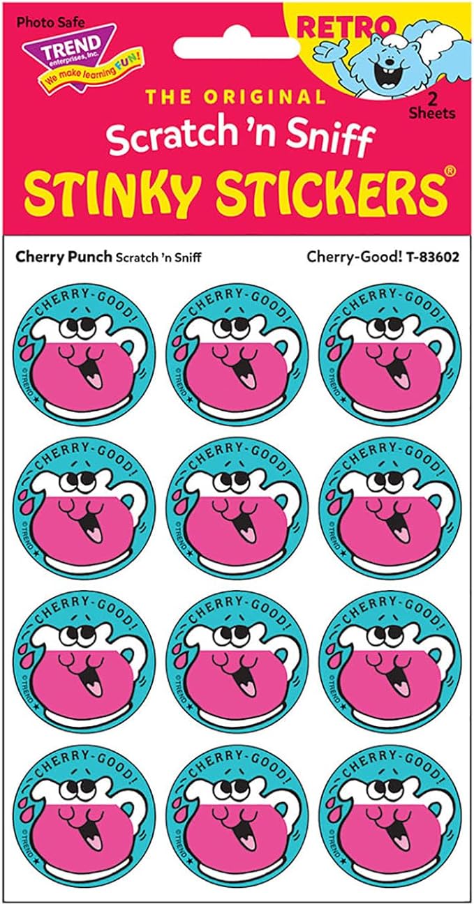 Retro Stinky Stickers - Cherry Punch/Cherry Good