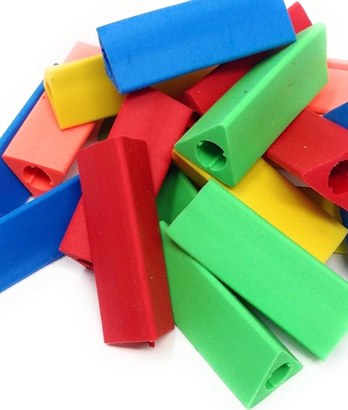 Triangle Pencil Grips, Assorted Colors – The Fun Company