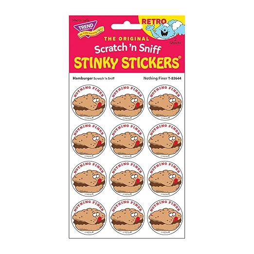 Retro Stinky Stickers - Nothing Finer/Hamburger