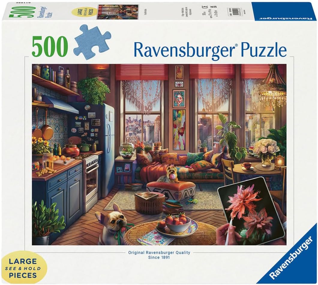 Ravensburger Cozo Boho Studio 500 Piece Large Format Puzzle