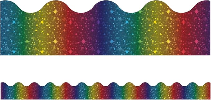 Sparkle & Shine Rainbow Foil Border