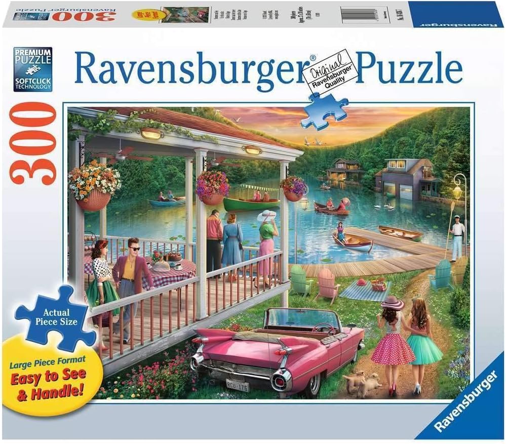 Ravensburger Summer at the Lake 300 Piece Large Format Puzzle