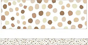 Simply Stylish - Natural Polka Dots Straight Border