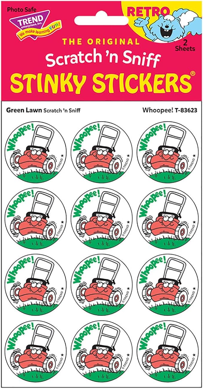 Retro Stinky Stickers - Green Lawn/Whoopee