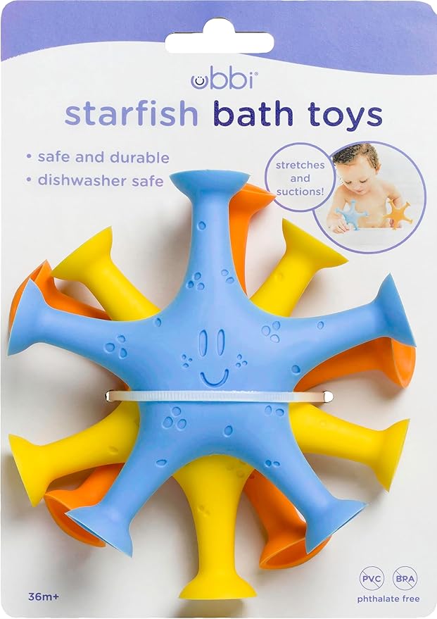 Ubbi Starfish Stretch and Suction Bath Toys