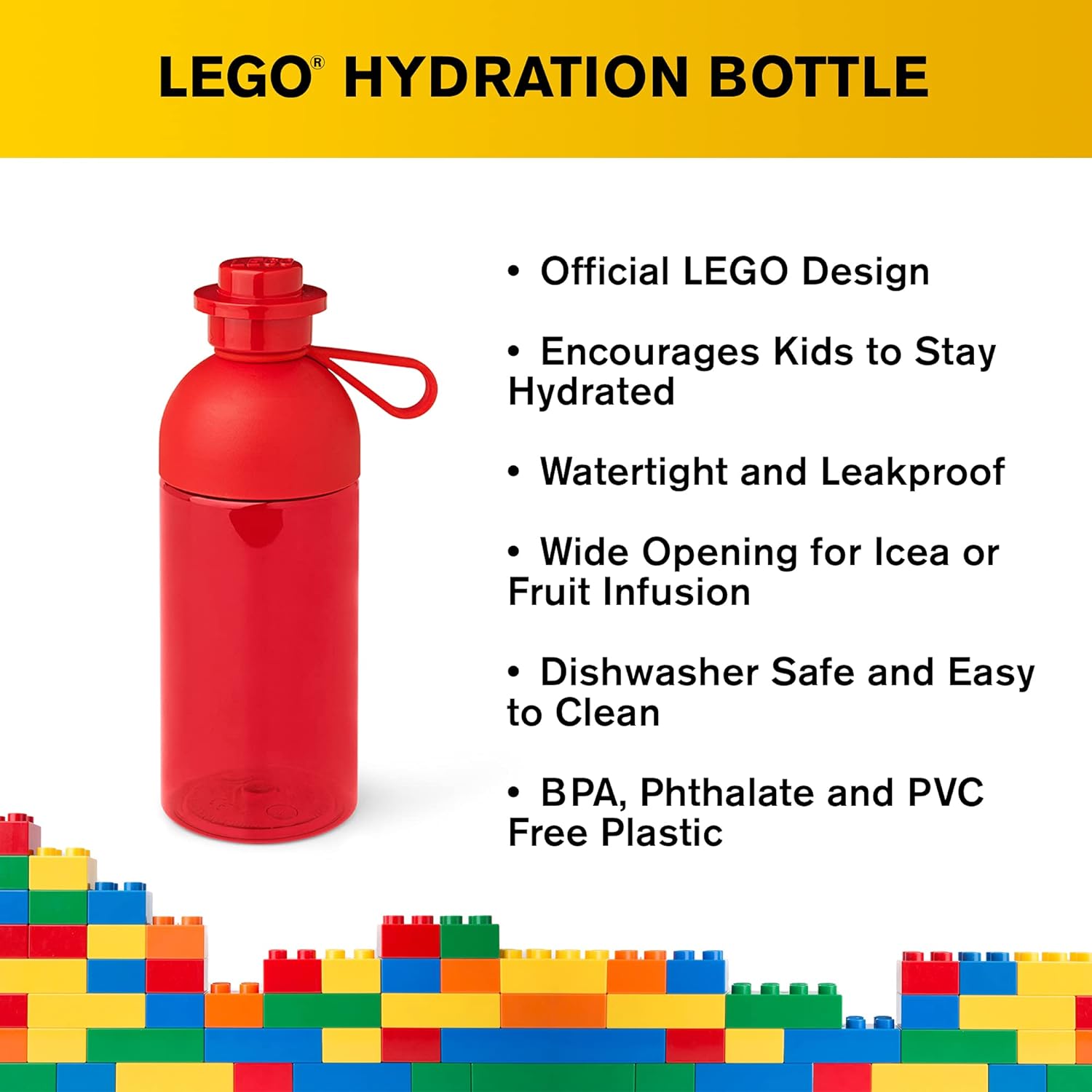 LEGO Hydration Bottle - Red