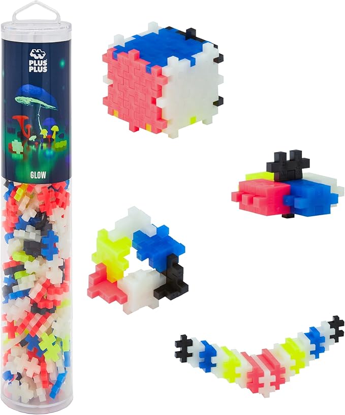 PLUS PLUS Glow 240 Piece Color Mix