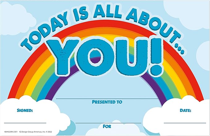 Today Is All About You Rainbow Recognition Award